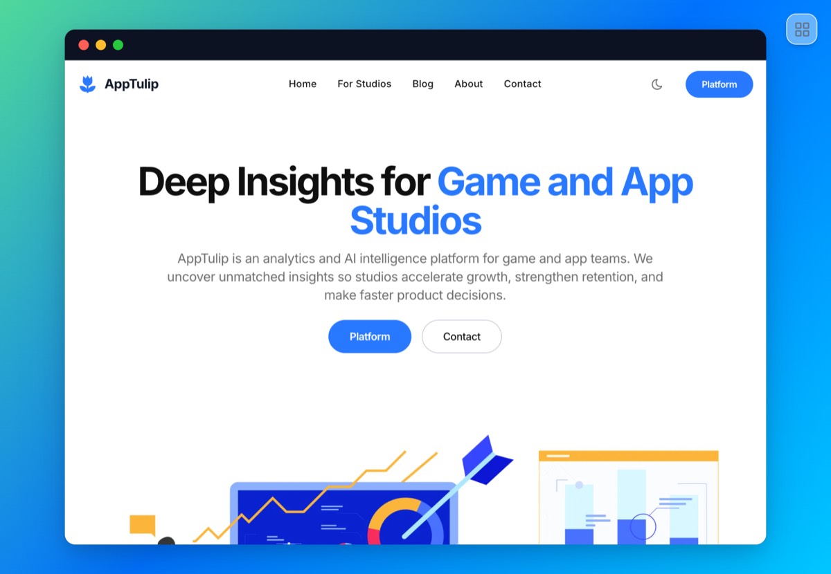 AppTulip analytics and intelligence platform